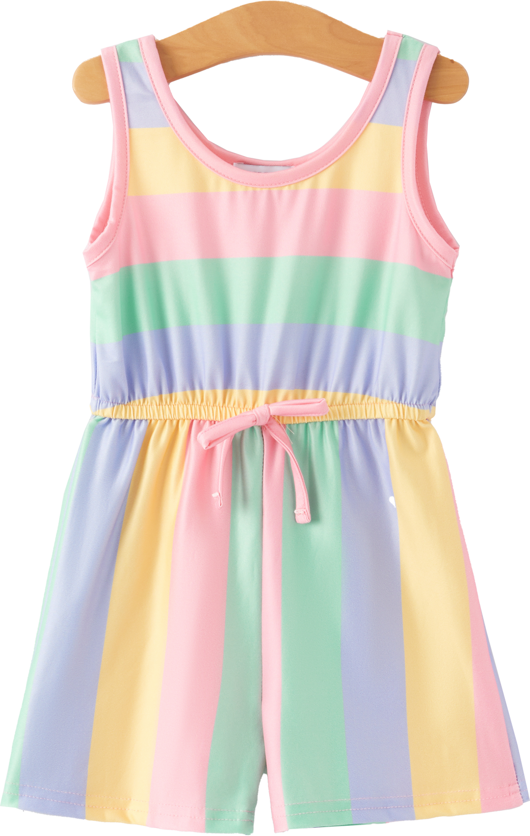 Striped Milk Silk Romper
