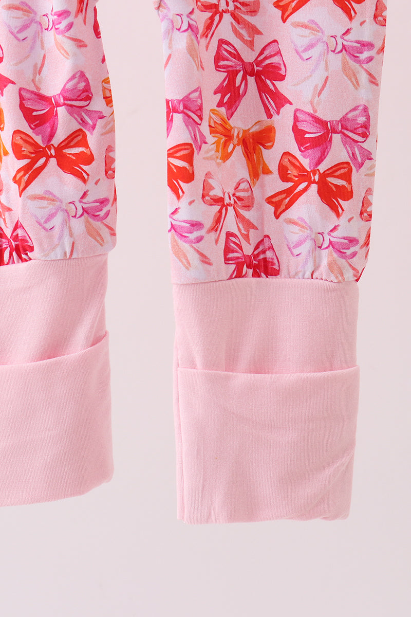 Abby & Evie Premium
Premium berry blossom bows ruffle bamboo romper