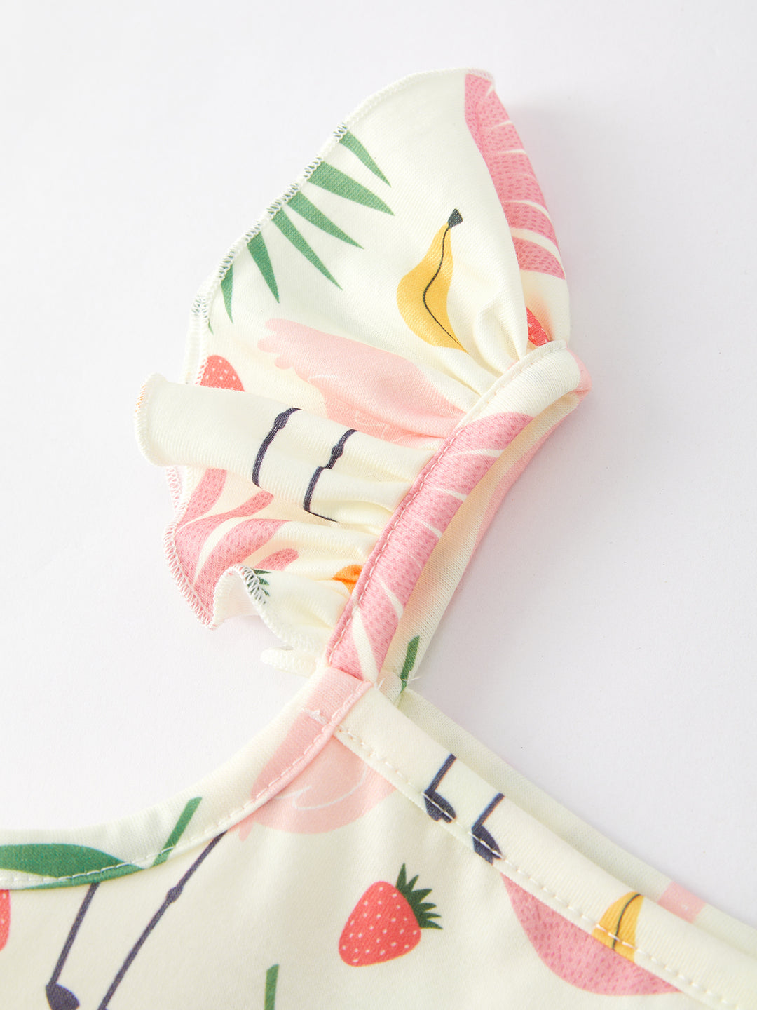 Summer Girls Leaves Flamingo Dress