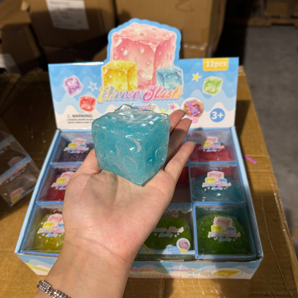 Cheese Icy Slushy Square Squishy