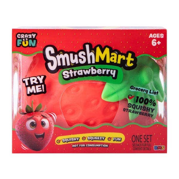 (ETA 11/1/26) RMS® SmushMart™ Giant Scented Strawberry Squishy 1pc