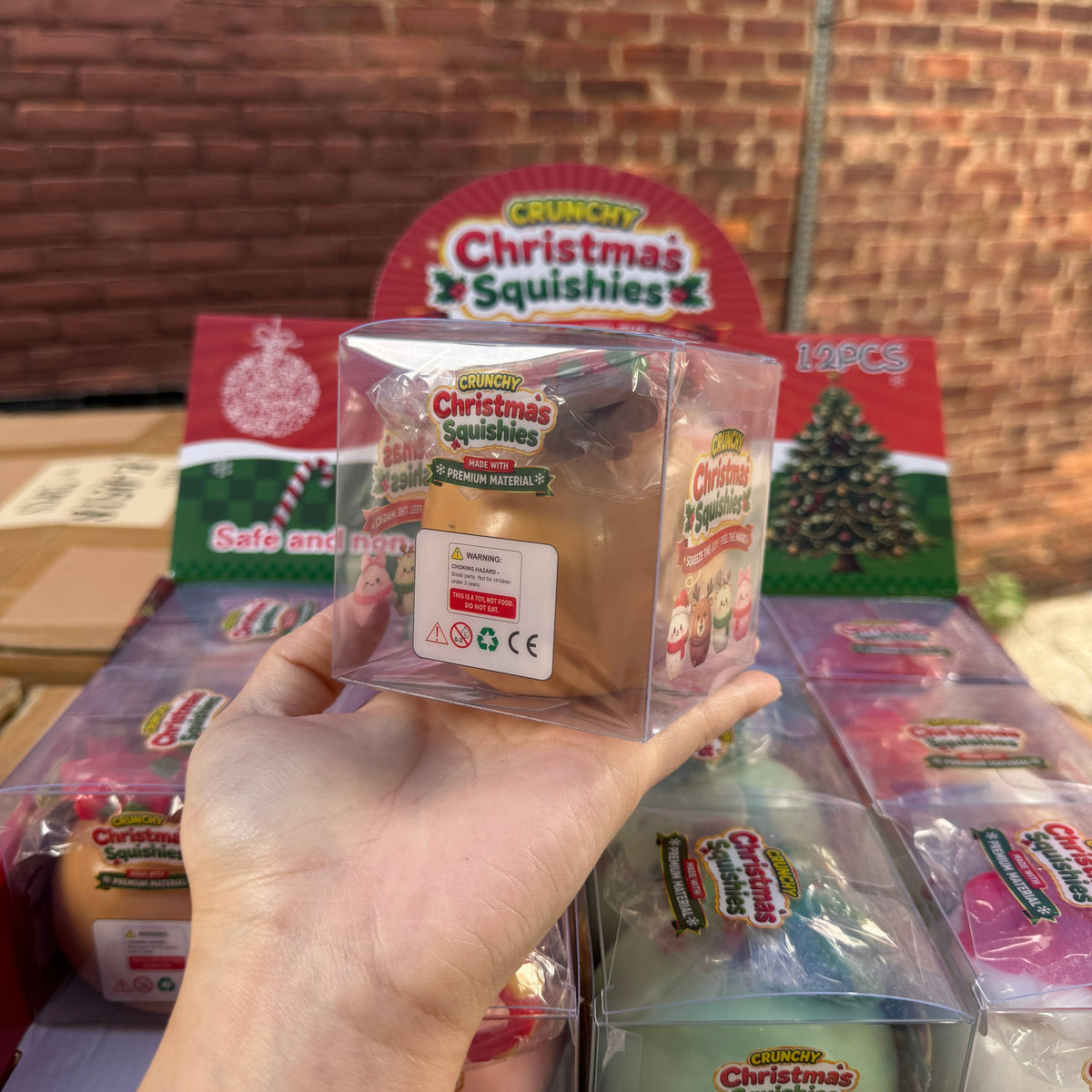 Crunchy Christmas Cartoon Ball w/Accessories