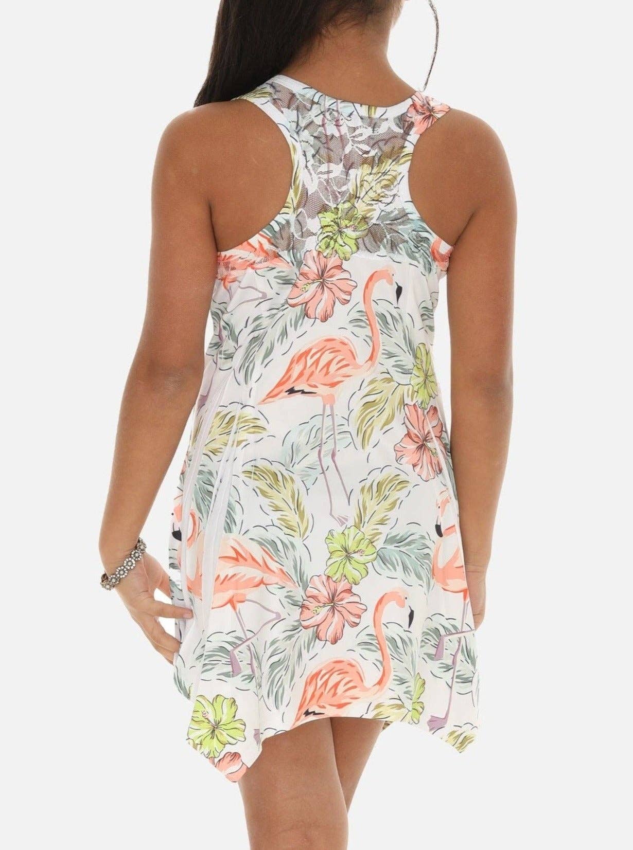 Pop of Flamingos Dress