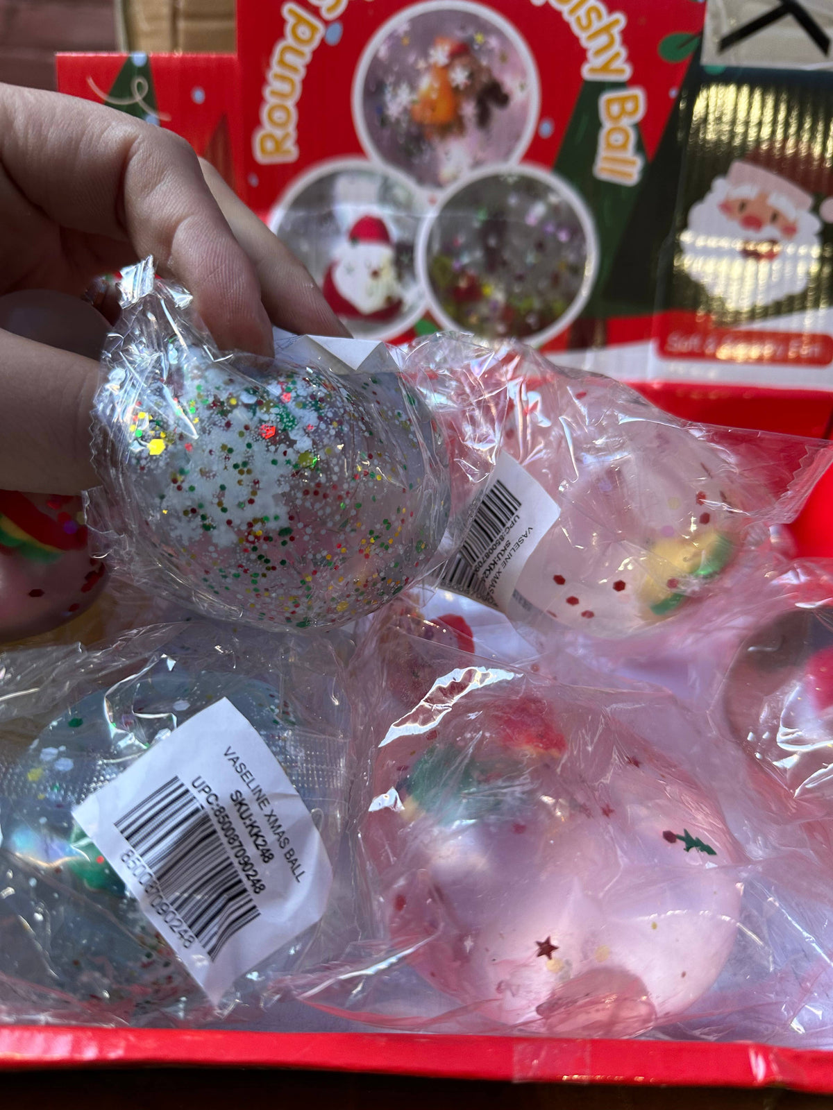 Coconut Oil Ball w/ Christmas Themed Charm