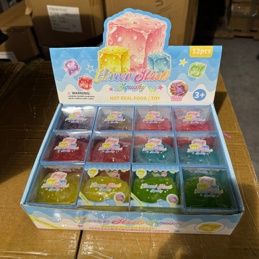 Cheese Icy Slushy Square Squishy
