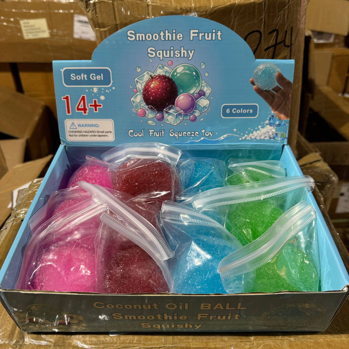 Mixed Berry Fruit Icy Slushy Ball Squishy