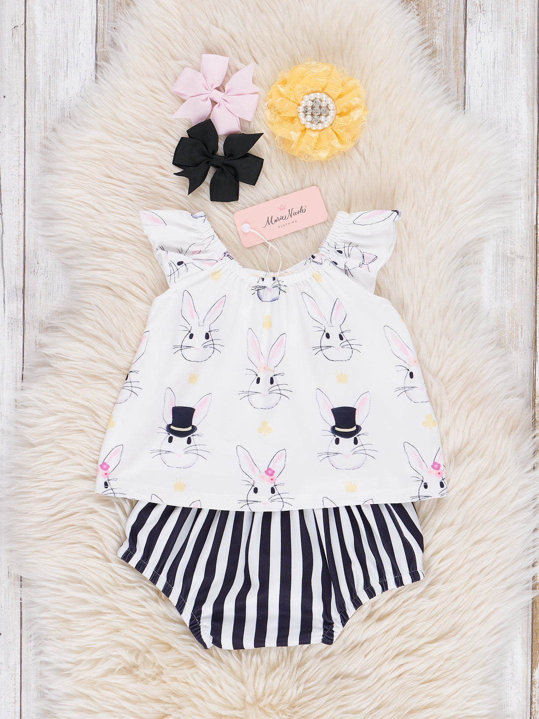 Bunny Crop & Bloomers Outfit