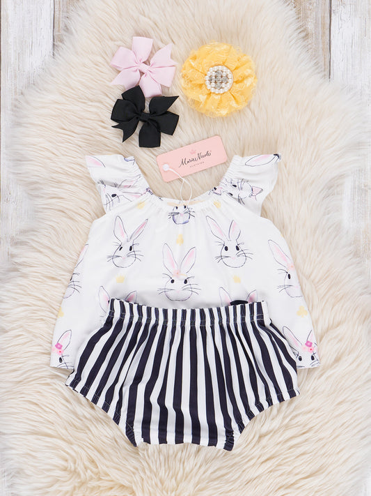 Bunny Crop & Bloomers Outfit