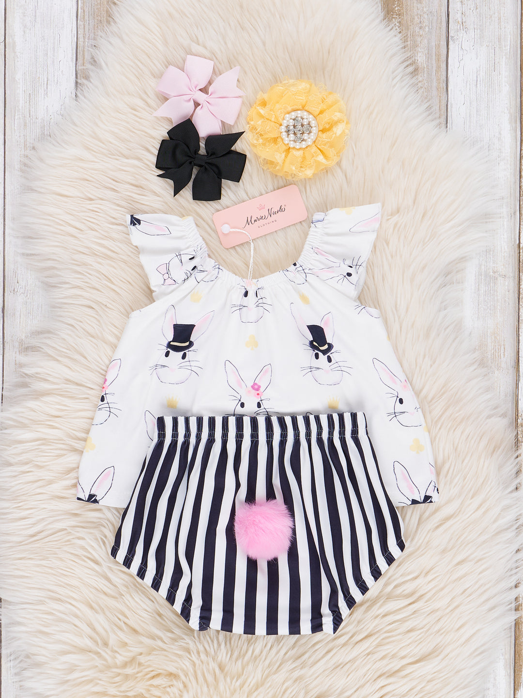 Bunny Crop & Bloomers Outfit