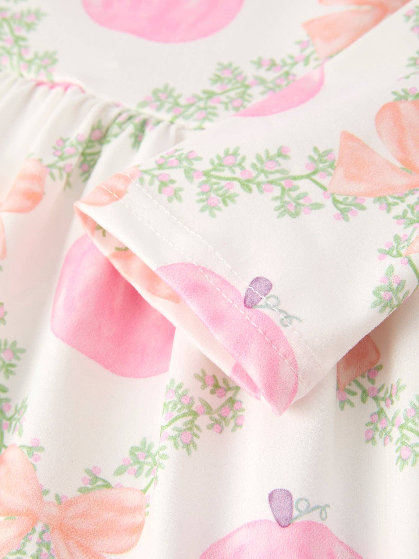 Pumpkin Pink Ruffle Girls Dress