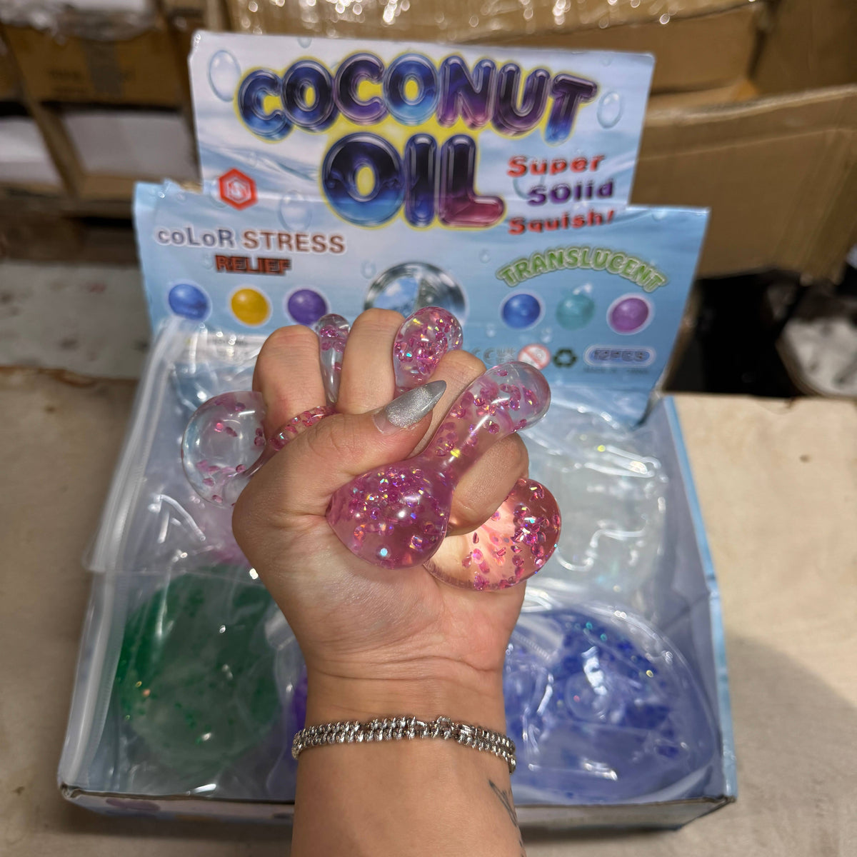 Coconut Oil Vaseline Mini Diamond Round Ball