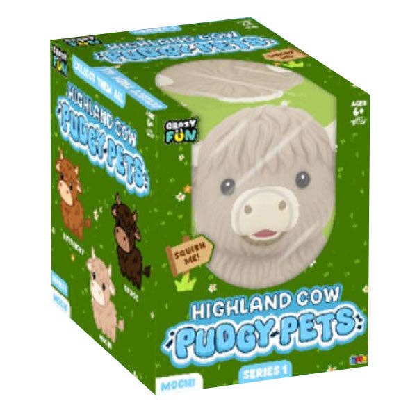 ETA 11/23/26 RMS® Crazy Fun™ Highland Cow Pudgy Pets Squishy S1
