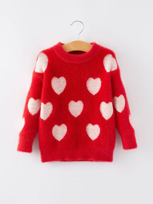Red Heart Cozy Soft Pullover Sweater