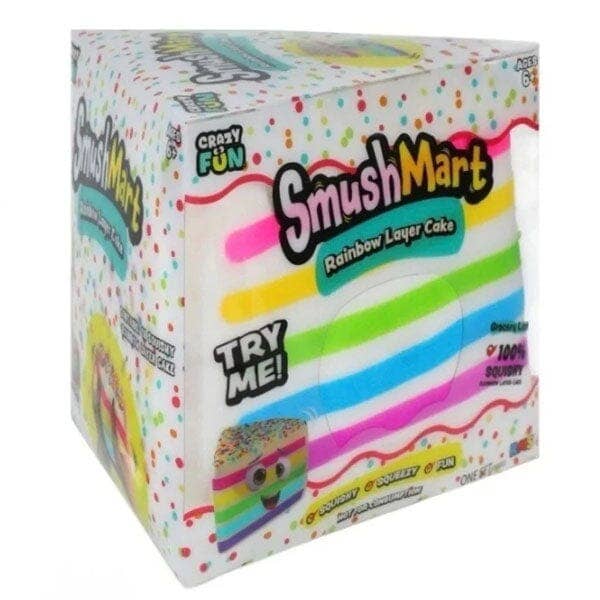 (ETA 11/16/26) RMS® SmushMart™ Giant Rainbow Cake Slice Squishy 1pc