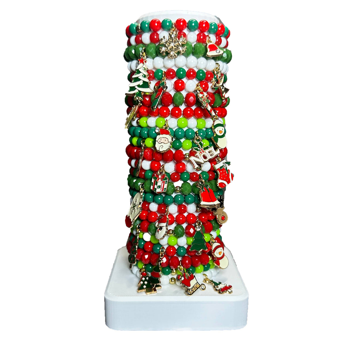 Holiday Fun Stretch Charm Bracelet Stack