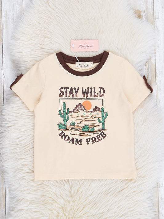 Tan "Stay Wild" Shirt