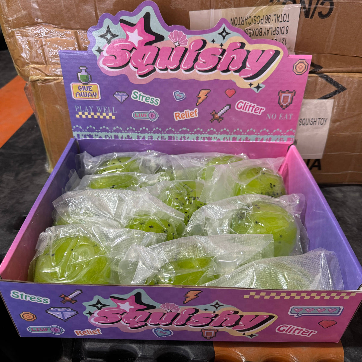Kiwi Fruit Icy Slushy Ball Squishy