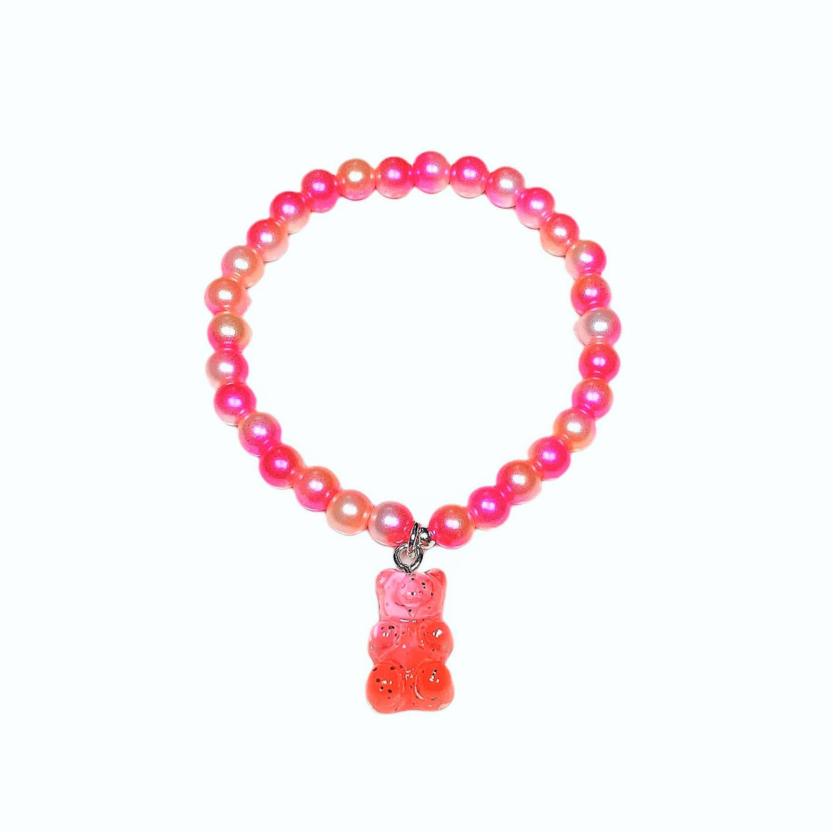 Sparkling Variegated Gummy Bear Charm Stack