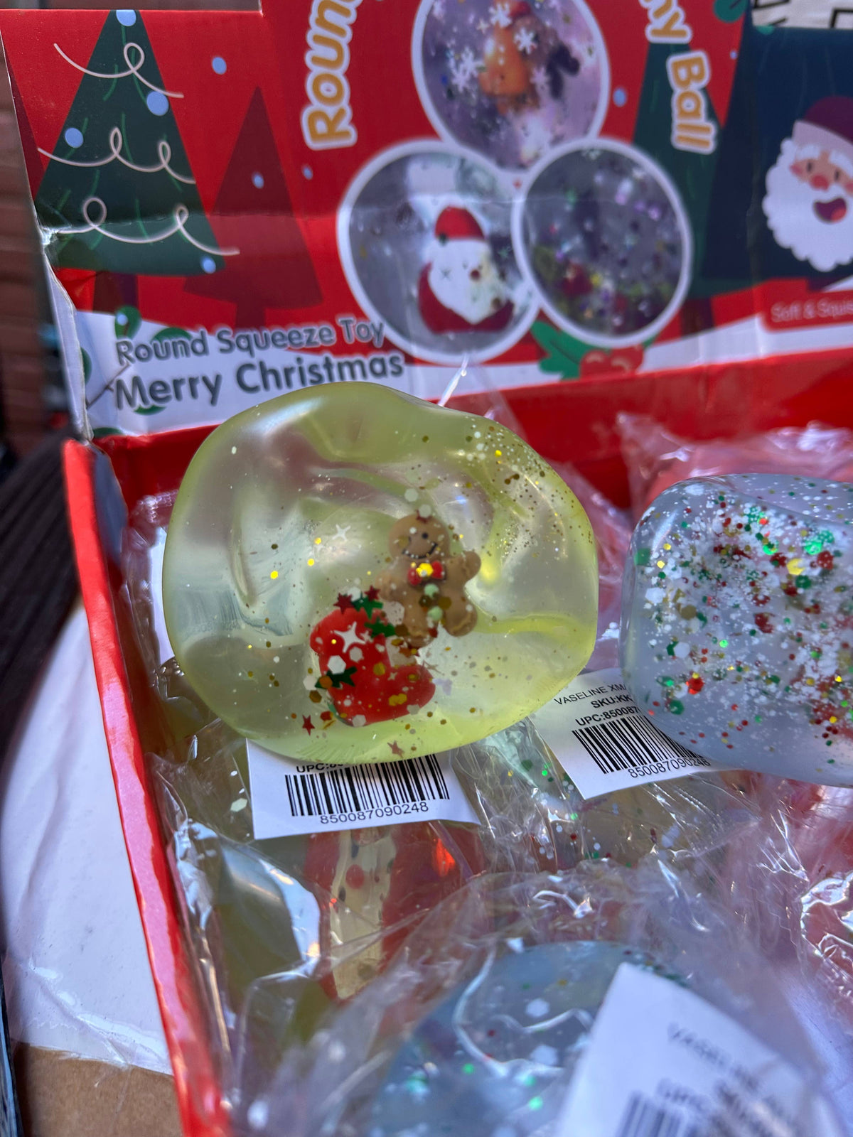 Coconut Oil Ball w/ Christmas Themed Charm