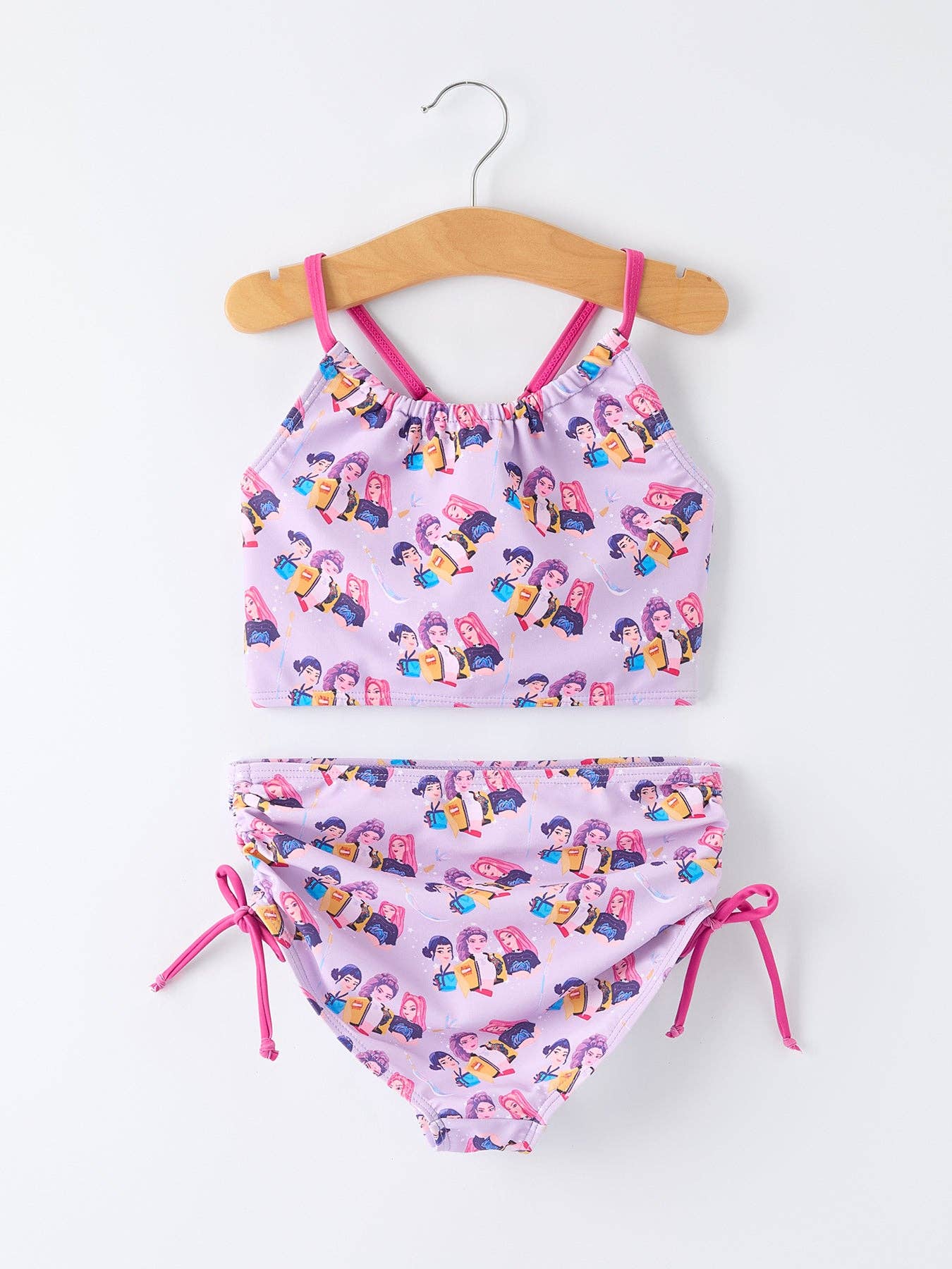 (ETA 3/19/26) Purple Print Girls Swimsuit