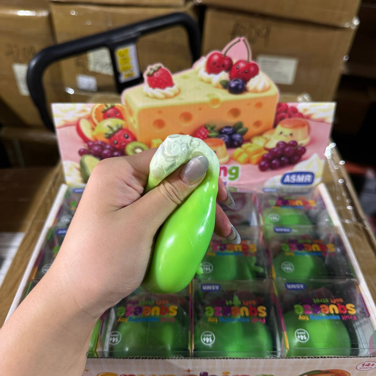 Crackling Crunchy Green Apple Squishy 12/pk | BR252