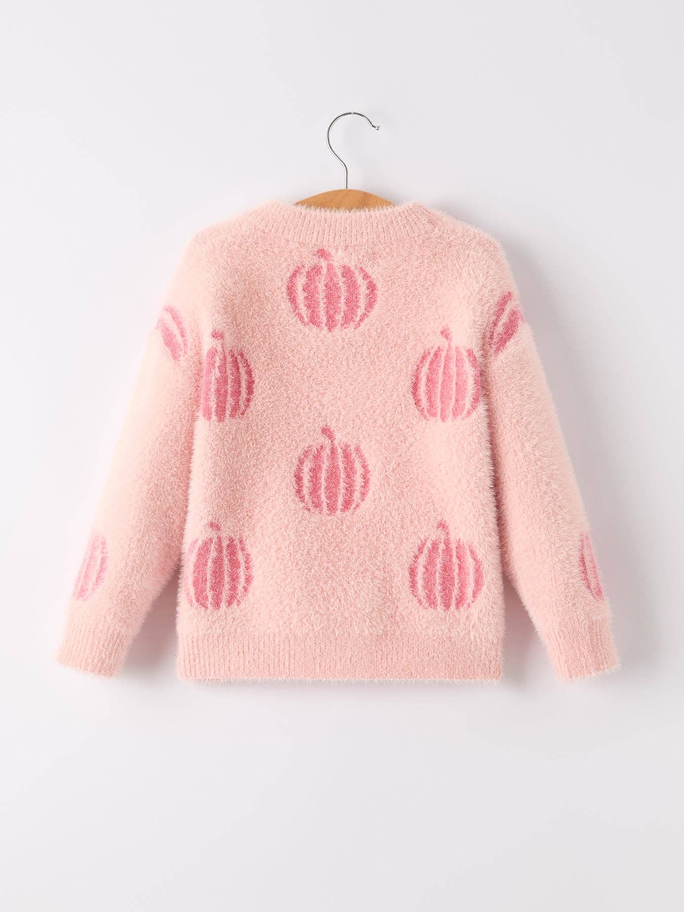 Pink Pumpkin Pullover Sweater