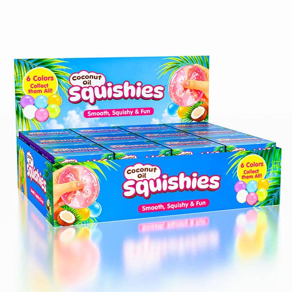 (ETA 9/9/26) Coconut Oil Squishies® Solid Squish Fidget Stress Ball (1pc) Assorted Colors