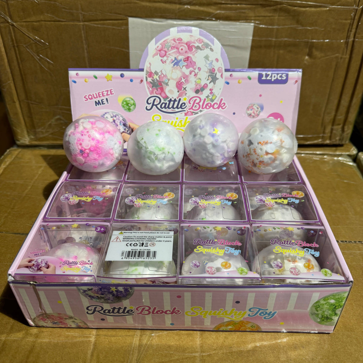 Crunchy Snowball w/Charms Squishy