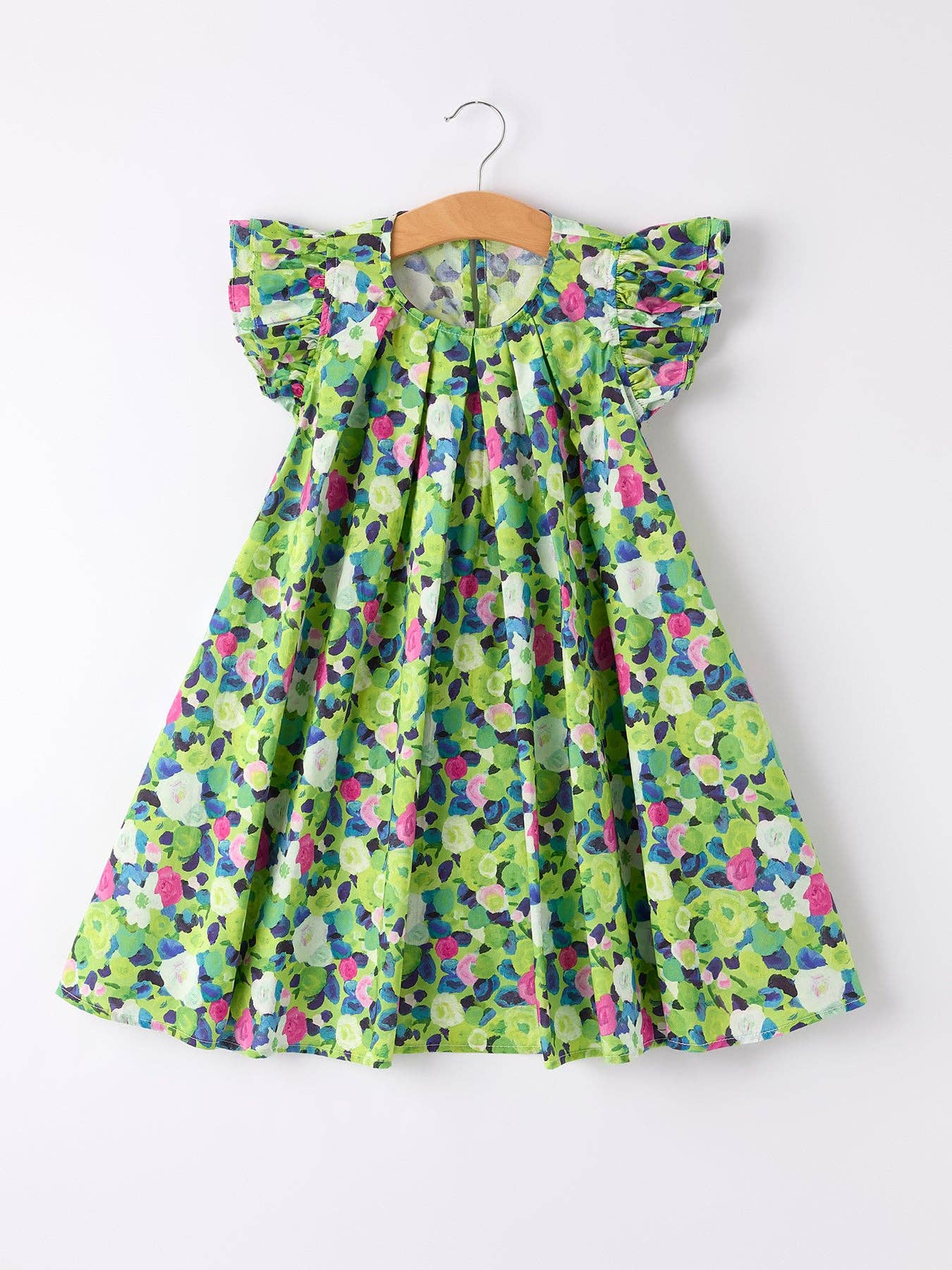 (ETA 3/14/26)Summer Fun: Colorful Floral Light Green Dress