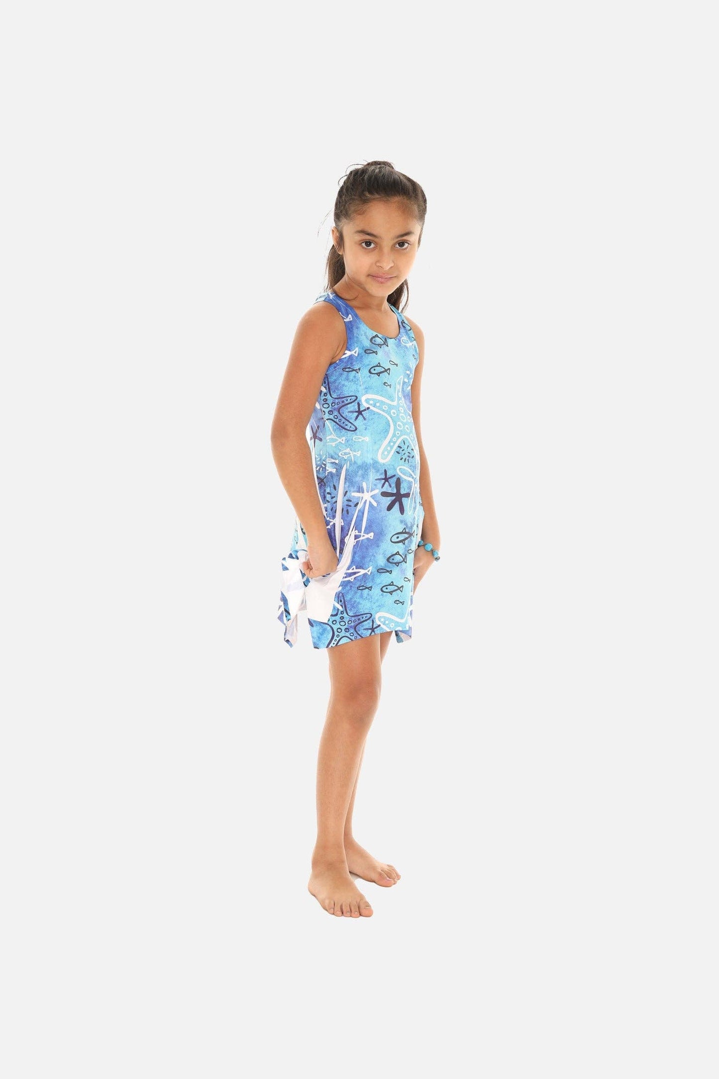 Sea Shells and Star Fish Print Dress