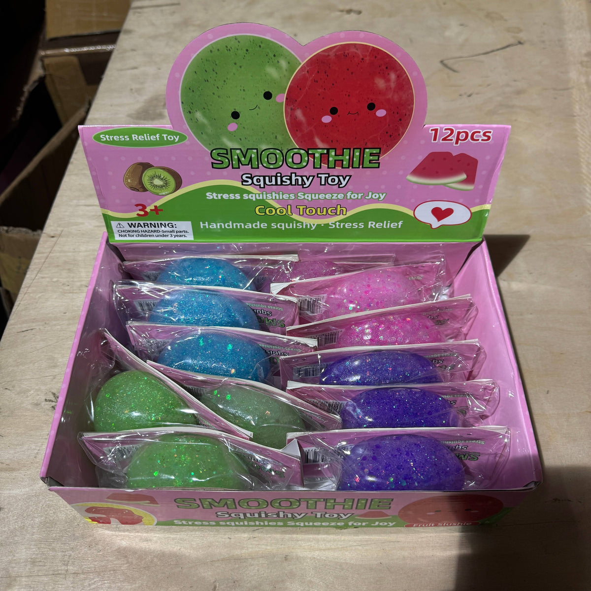 Colorful Glitter Icy Slushy Ball Squishy