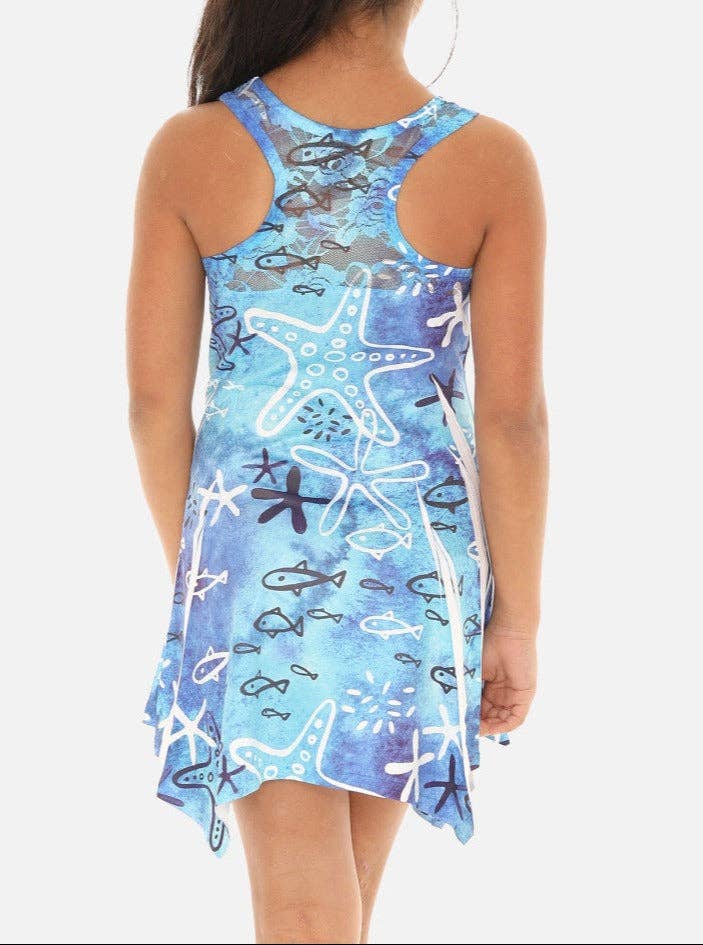 Sea Shells and Star Fish Print Dress