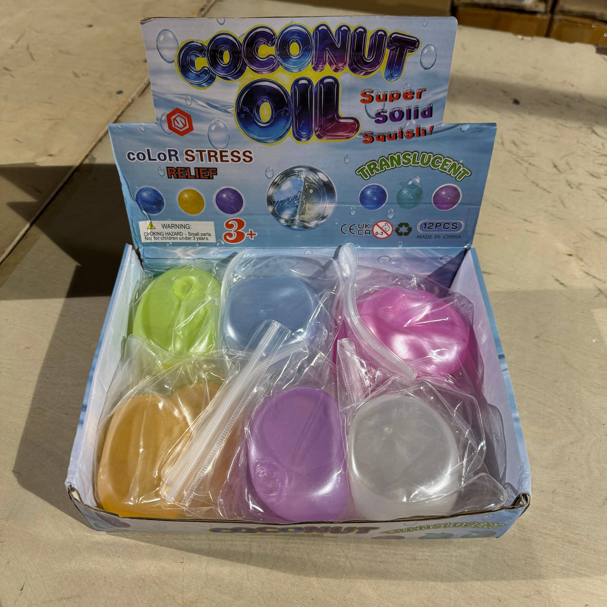 Coconut Oil Vaseline Metallic Round Ball Toy