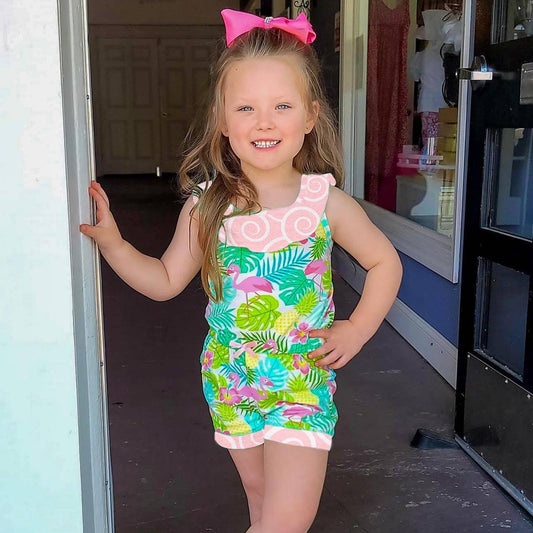 Pink Flamingo Jumpsuit/Romper