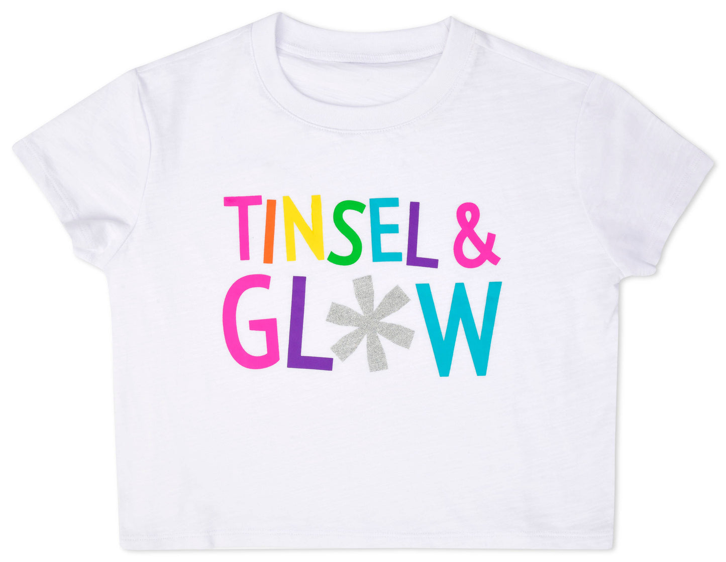 Tinsel & Glow Boxy Tee (ADULT MEDIUM 8-12)