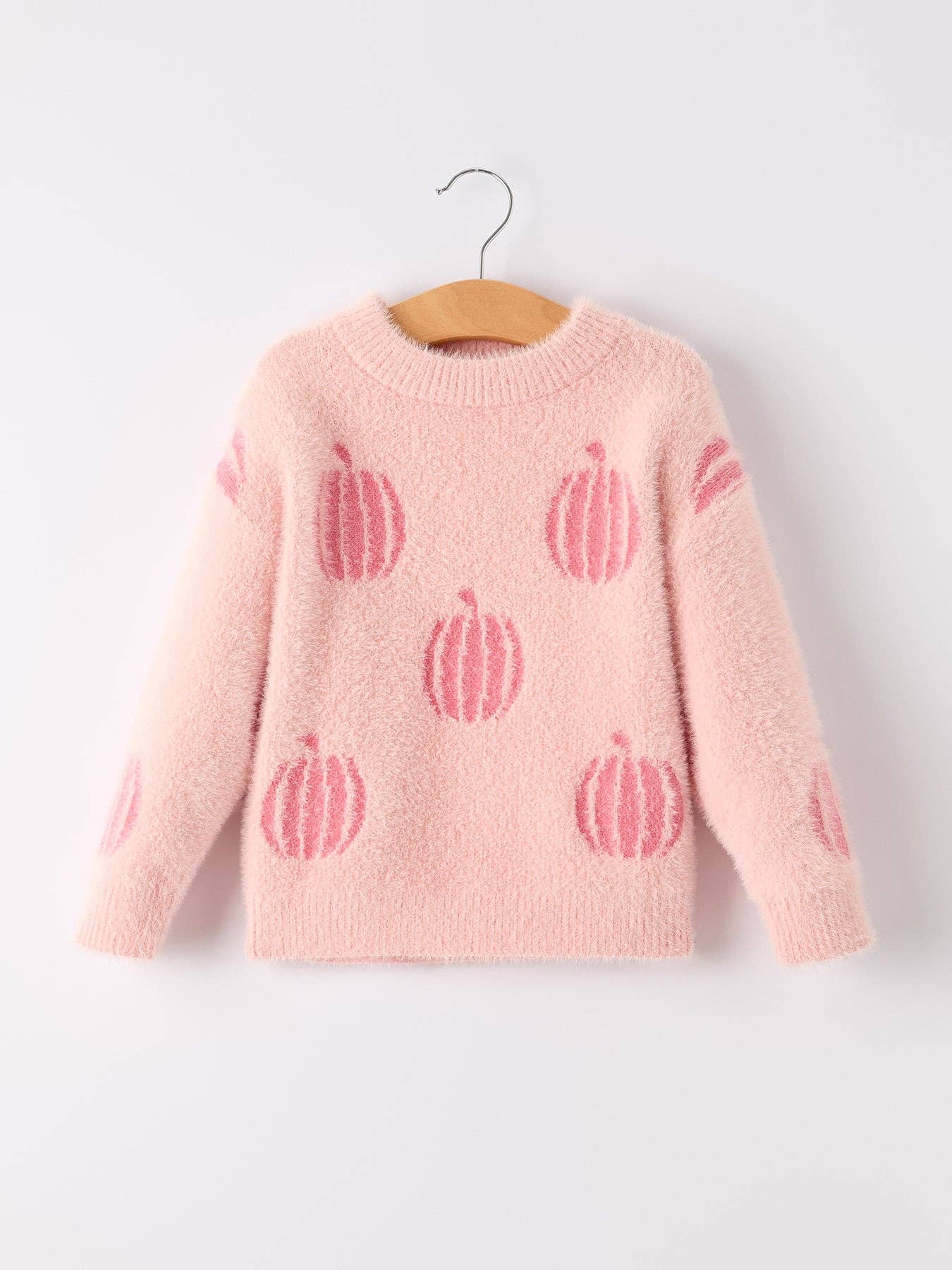 Pink Pumpkin Pullover Sweater