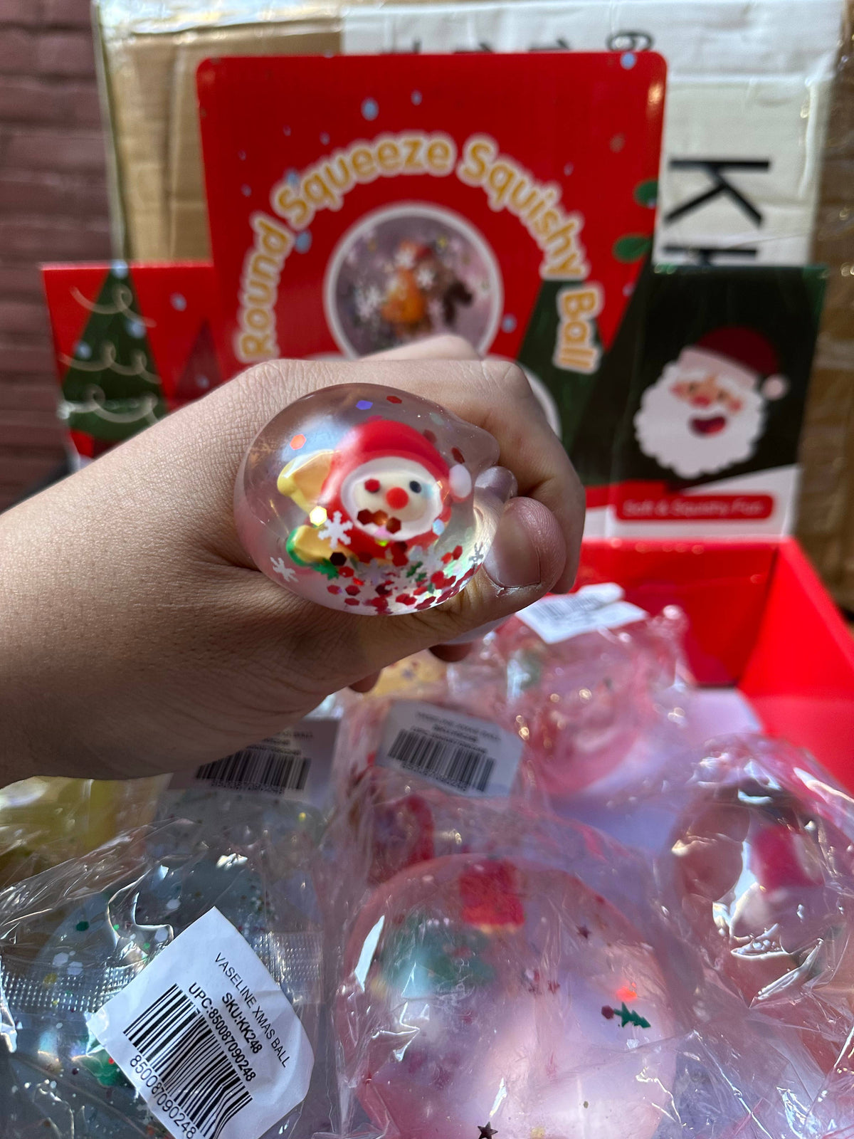 Coconut Oil Ball w/ Christmas Themed Charm