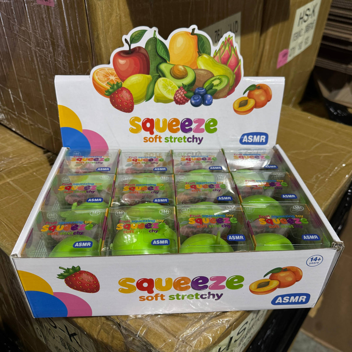 Crackling Crunchy Green Apple Squishy 12/pk | BR252