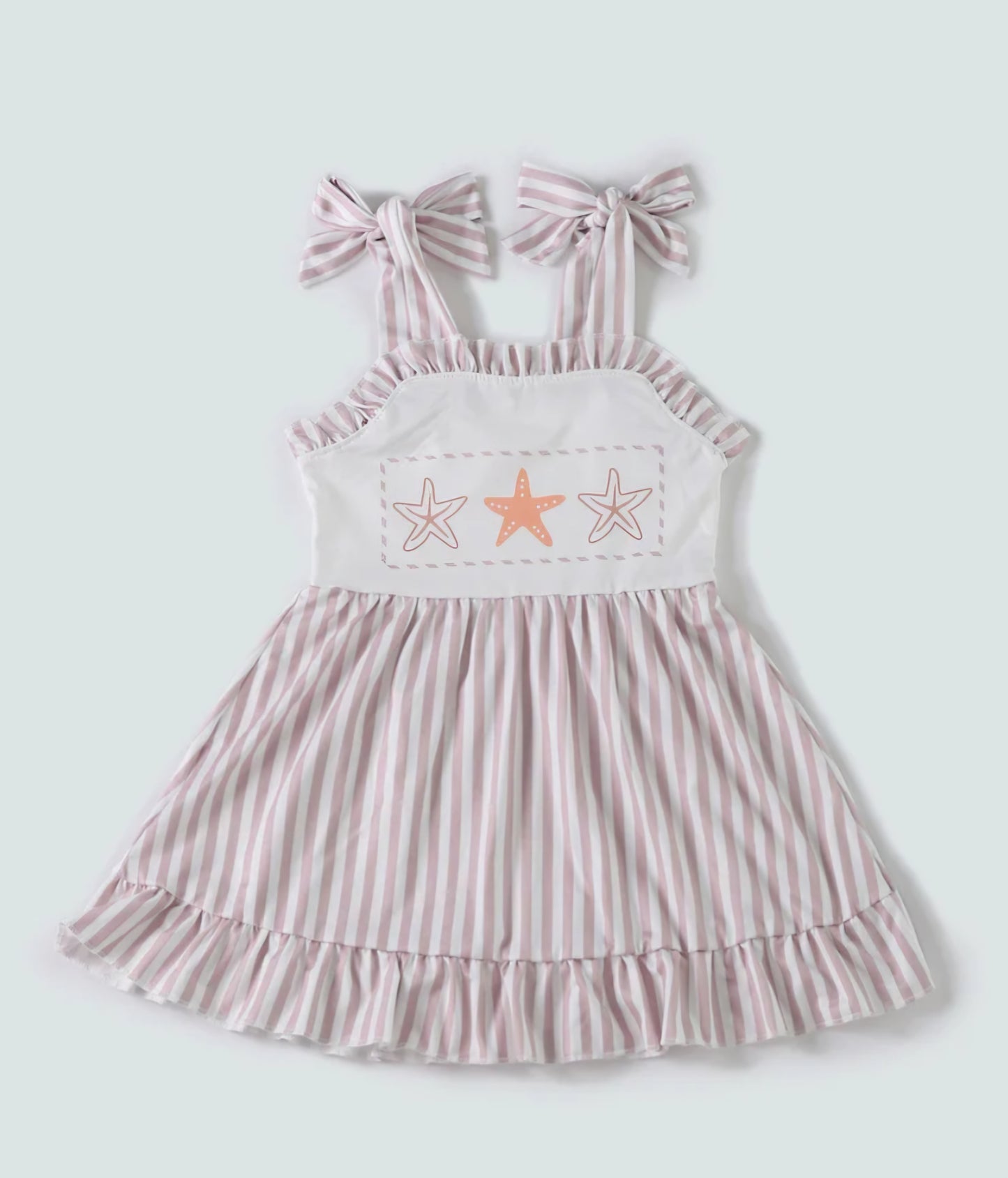 Khaki Star Stripe Dress
