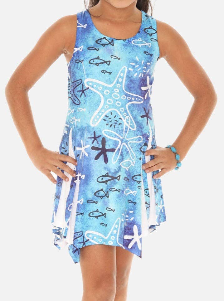 Sea Shells and Star Fish Print Dress