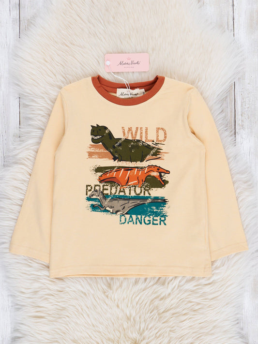 Cream Wild Dinos Shirt