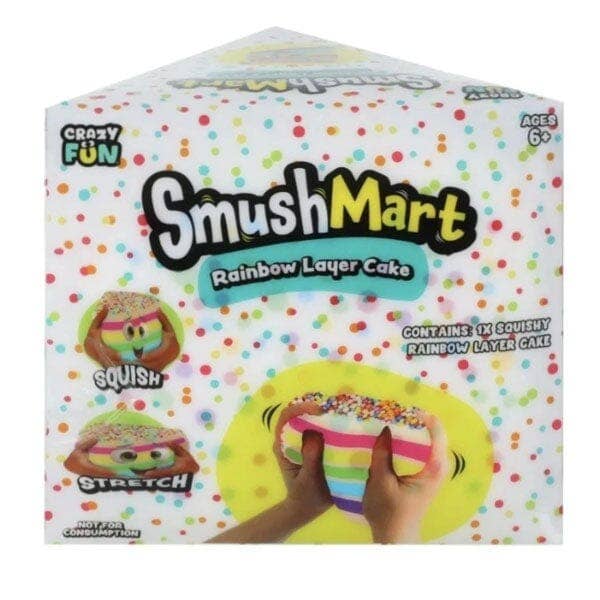 (ETA 11/16/26) RMS® SmushMart™ Giant Rainbow Cake Slice Squishy 1pc