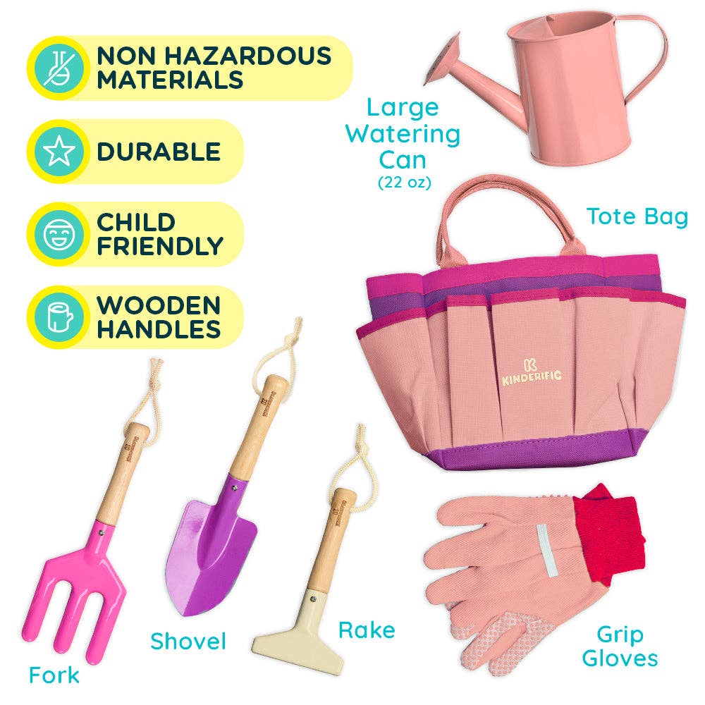 KIDS GARDENING SET, PRINCESS PINK