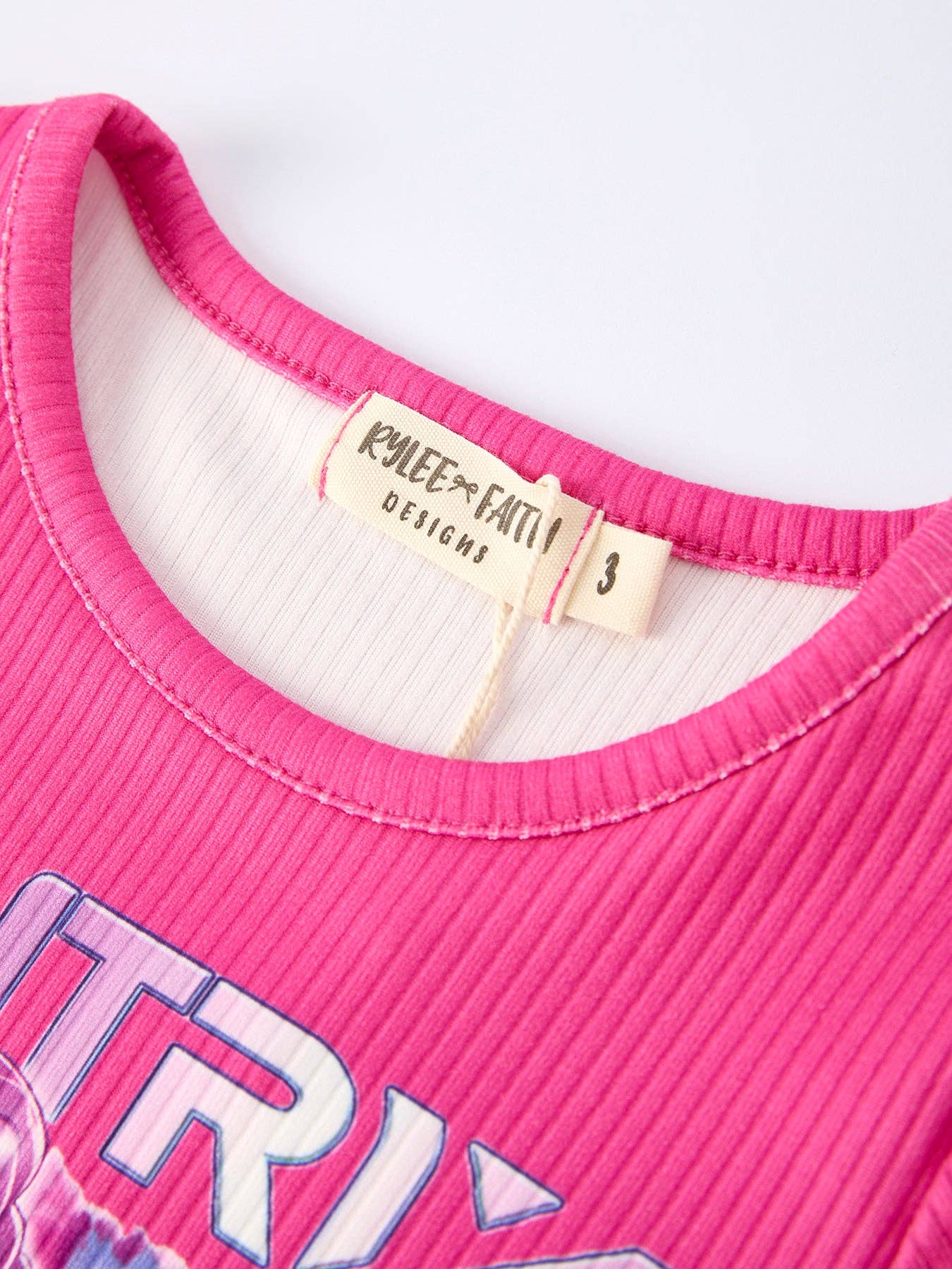 Girls Character Print Girls' Short-sleeved Top + Trousers Set