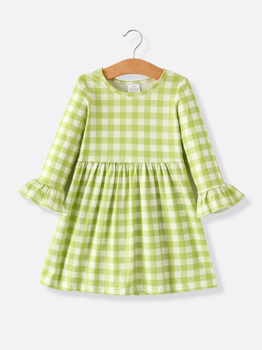 Fall Plaid Pinic Dress