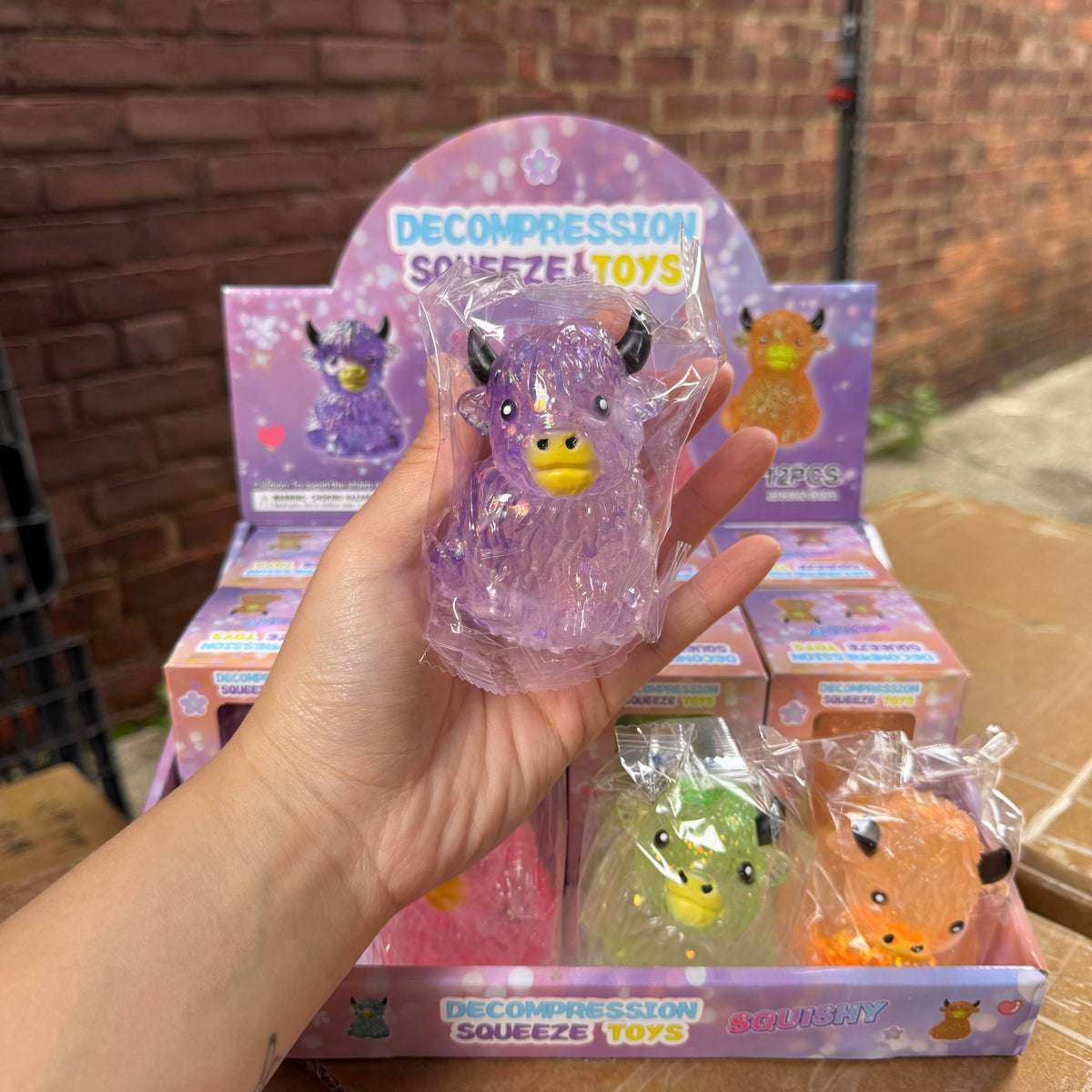 Coconut Oil Glitter Highland Cow