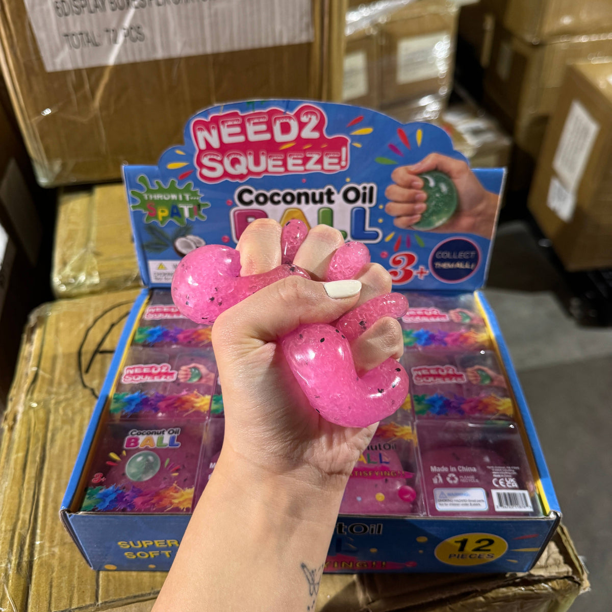 Dragon Fruit Icy Slushy Ball Squishy