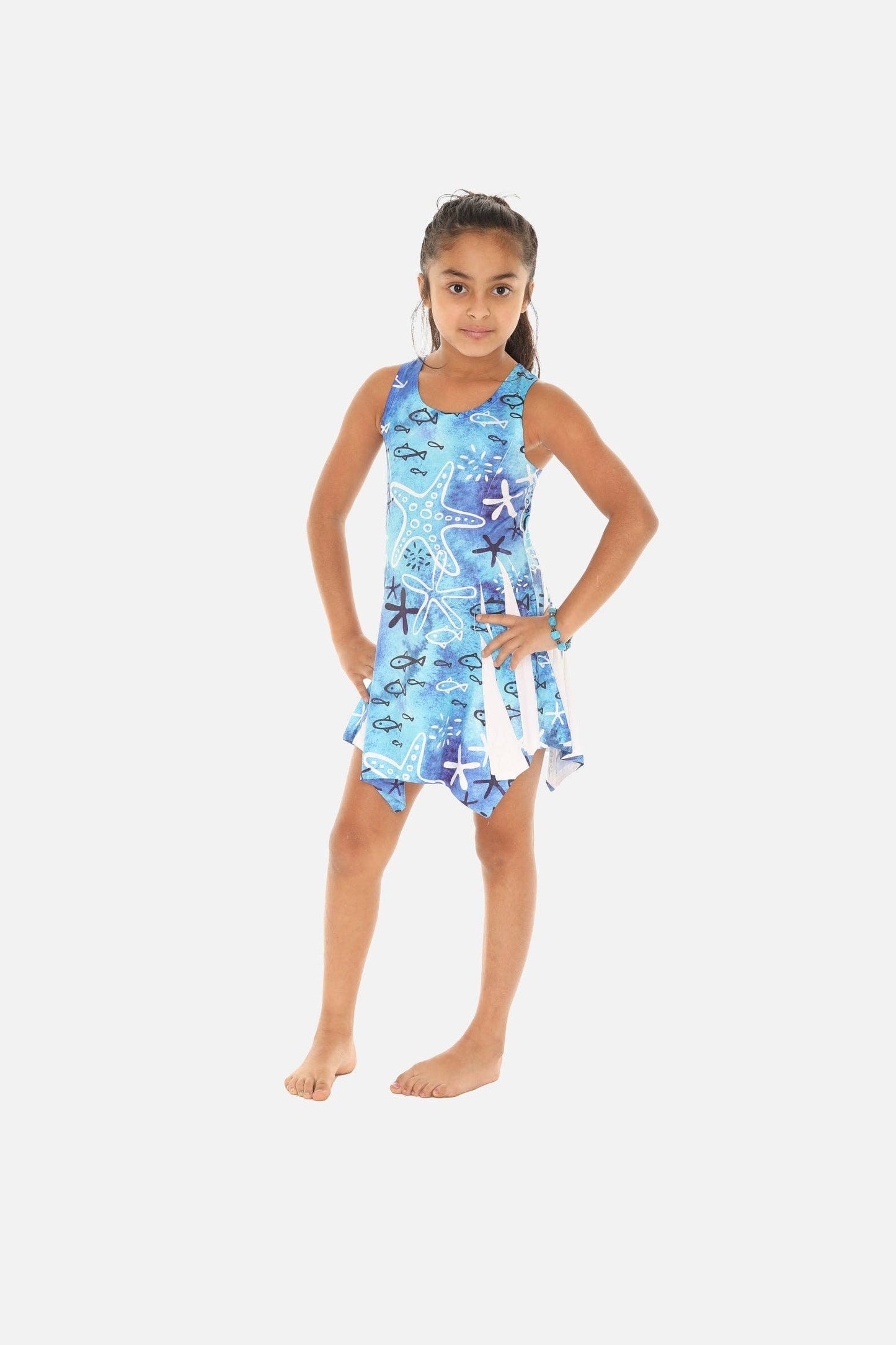Sea Shells and Star Fish Print Dress