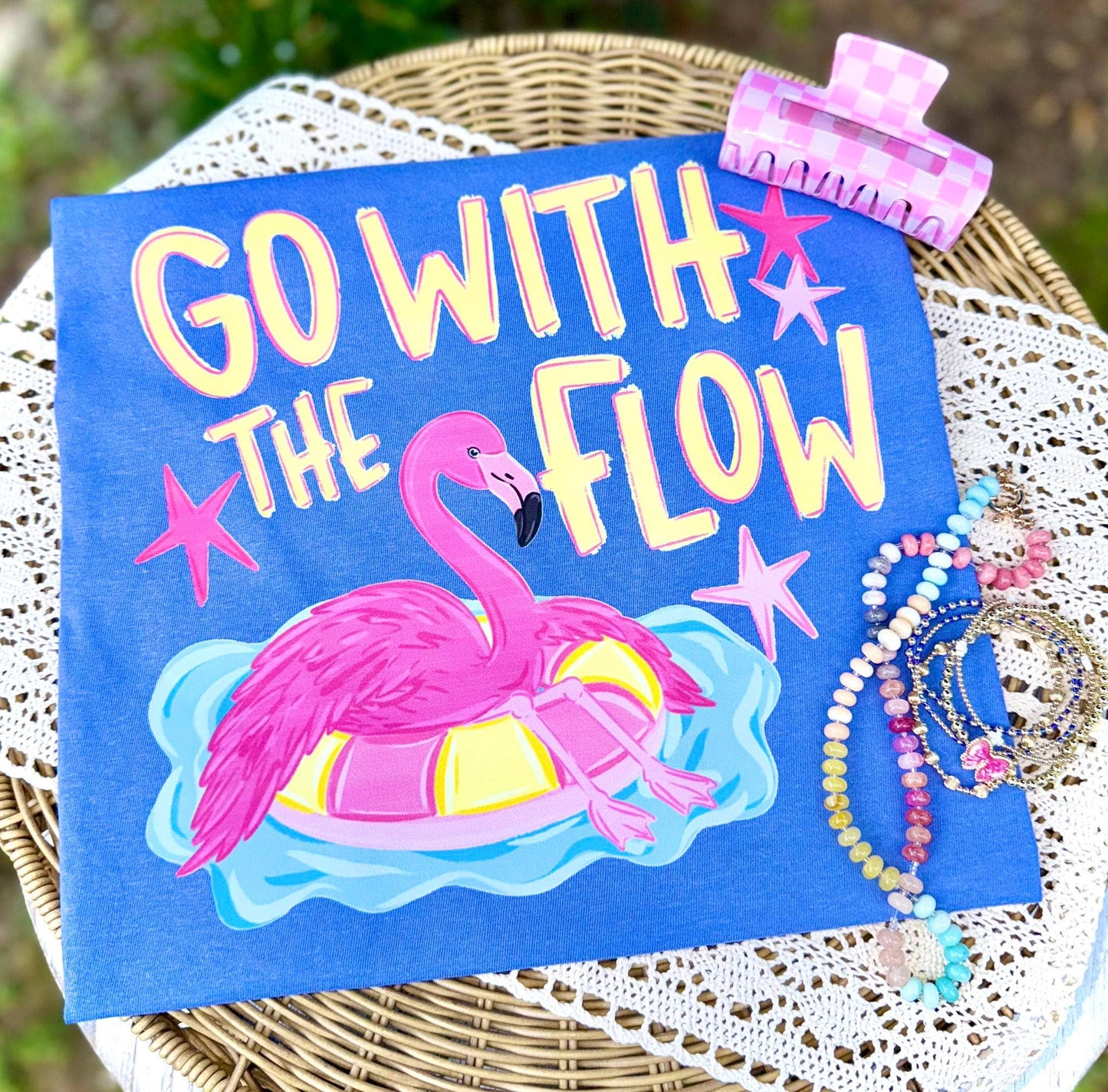 Go With the Flow Blue Tee