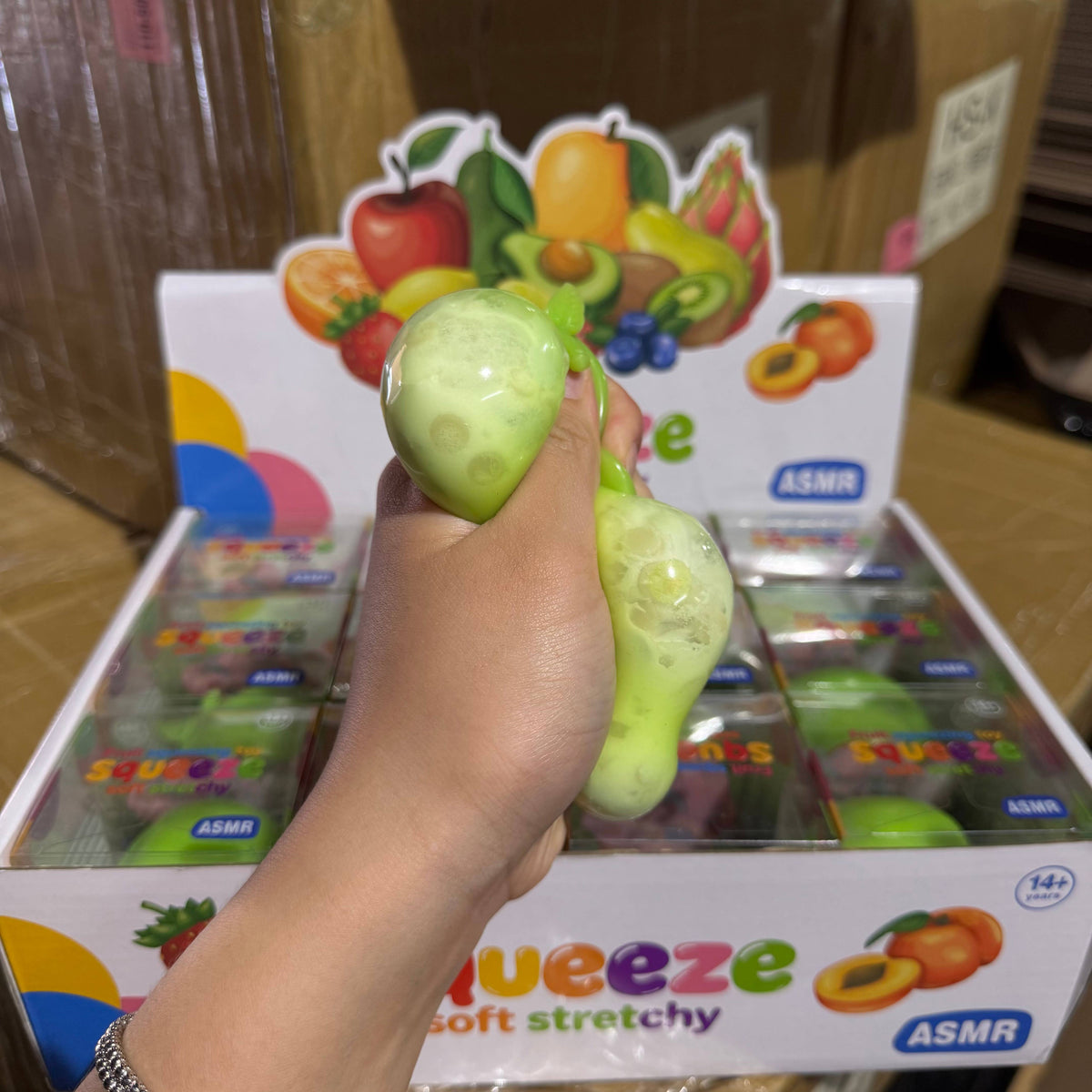 Crackling Crunchy Green Apple Squishy 12/pk | BR252